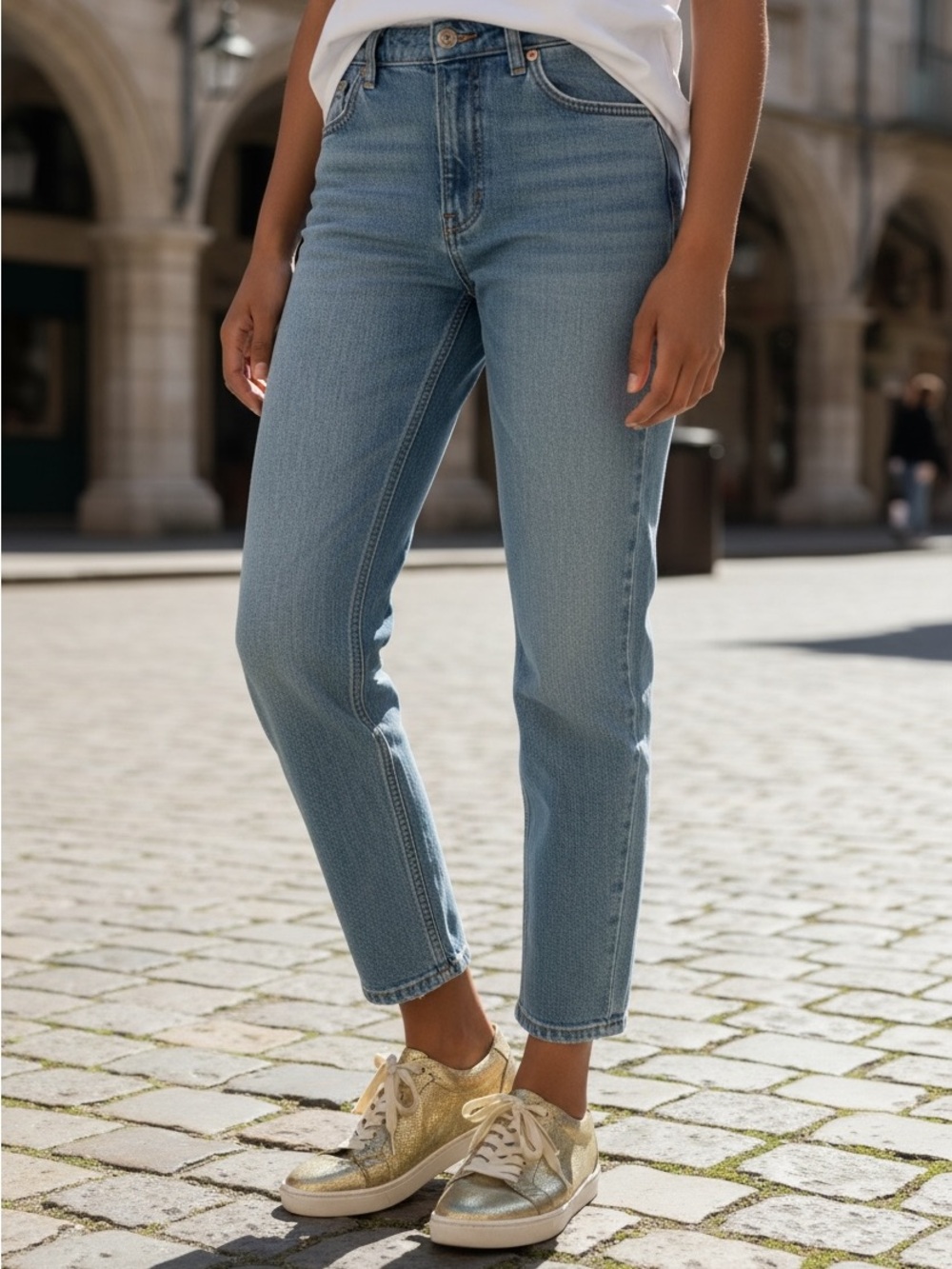 Frye Gold Wrinkled Metallic leather sneakers